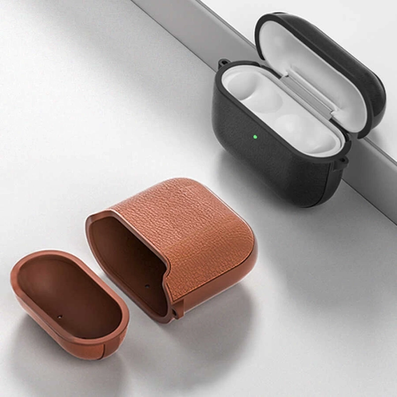 More TR Apple Airpods Kılıf Wiwu Calfskin Kılıf