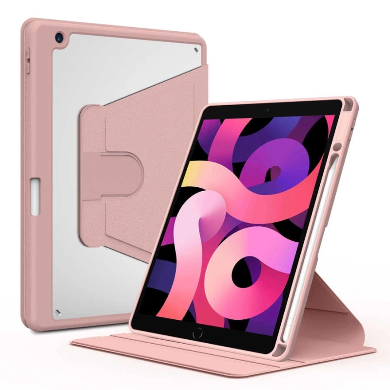 More TR Apple iPad 10.2 2021 (9.Nesil) Kılıf Zore Nayn Dönebilen Standlı Kılıf