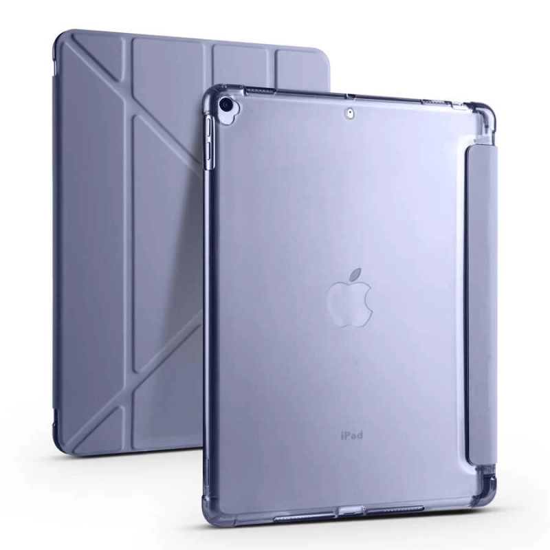 More TR Apple iPad 10.2 (8.Nesil) Kılıf Zore Tri Folding Kalem Bölmeli Standlı Kılıf