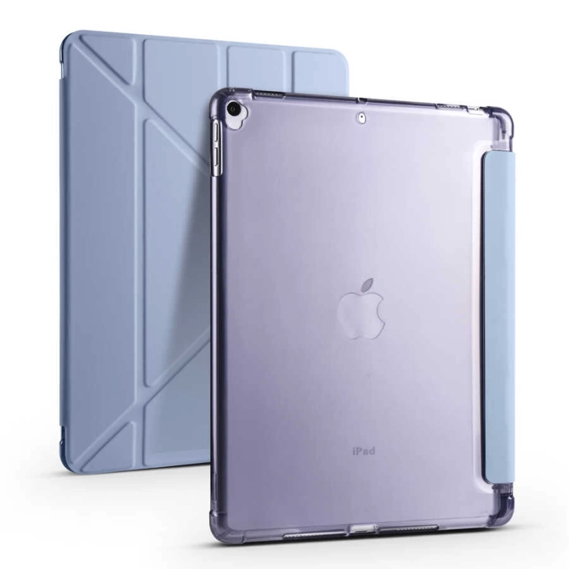 More TR Apple iPad 10.2 (8.Nesil) Kılıf Zore Tri Folding Kalem Bölmeli Standlı Kılıf