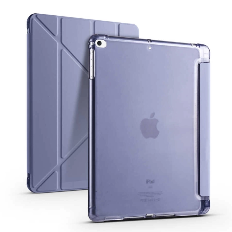 More TR Apple iPad 9.7 2017 (5.Nesil) Kılıf Zore Tri Folding Kalem Bölmeli Standlı Kılıf