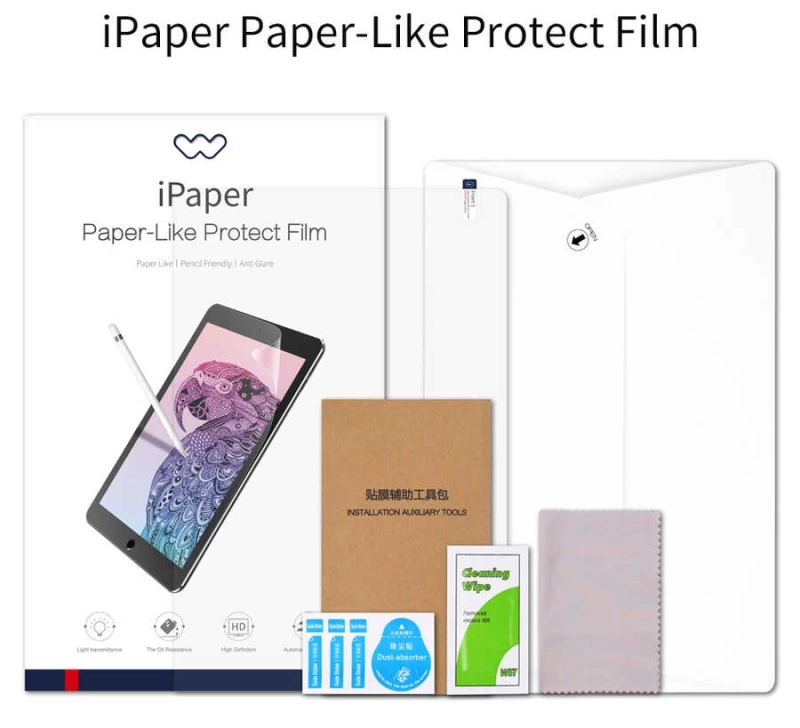 More TR Apple iPad Mini 2021 (6.Nesil) Kağıt Hisli ​Wiwu iPaper Like Tablet Ekran Koruyucu