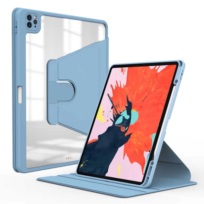 More TR Apple iPad Pro 12.9 2021 (5.Nesil) Kılıf Zore Nayn Dönebilen Standlı Kılıf