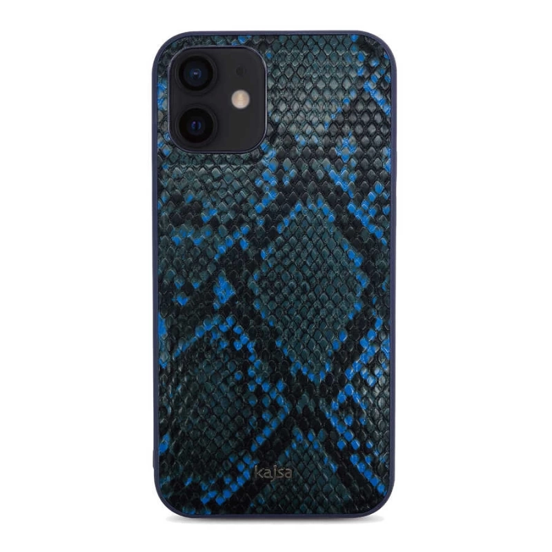 More TR Apple iPhone 12 Kılıf Kajsa Glamorous Serisi Snake Pattern Kapak