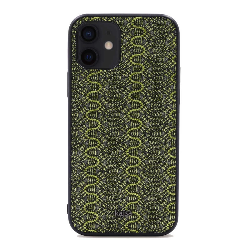 More TR Apple iPhone 12 Kılıf Kajsa Glamorous Serisi Waterfall Pattern Kapak