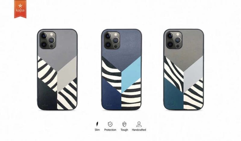 More TR Apple iPhone 12 Kılıf Kajsa Glamorous Serisi Zebra Combo Kapak