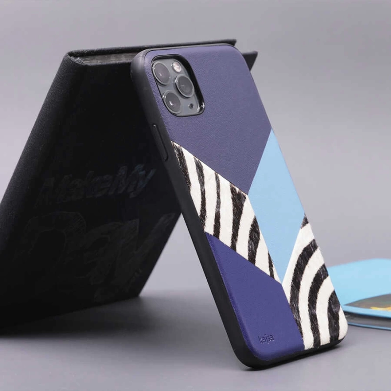 More TR Apple iPhone 12 Kılıf Kajsa Glamorous Serisi Zebra Combo Kapak