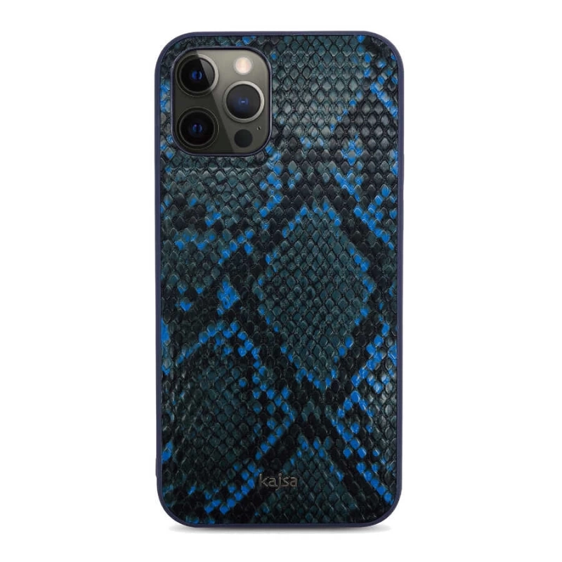 More TR Apple iPhone 12 Pro Kılıf Kajsa Glamorous Serisi Snake Pattern Kapak