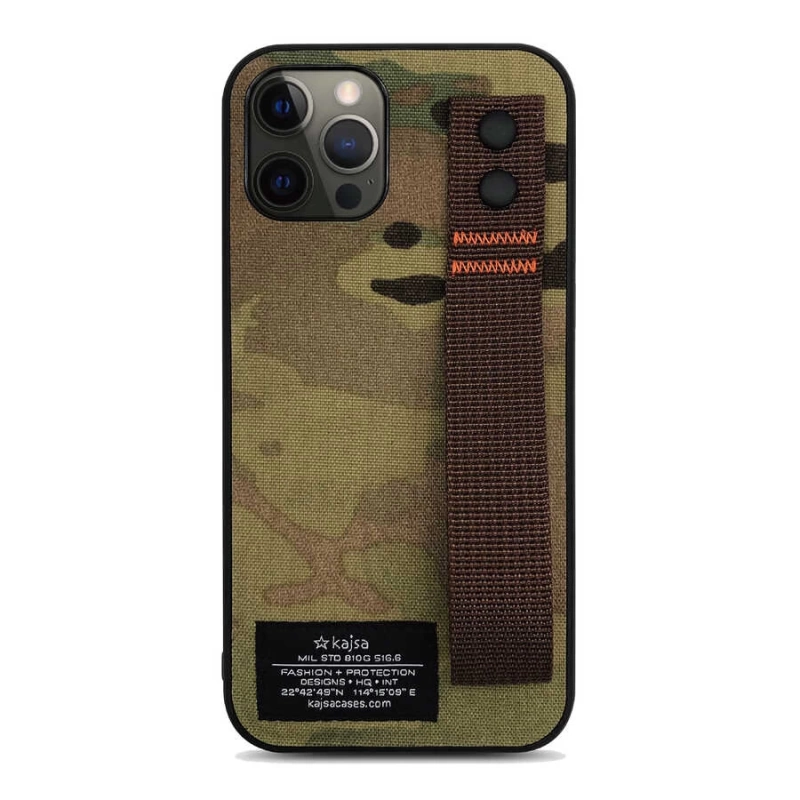 More TR Apple iPhone 12 Pro Max Kılıf Kajsa Cordura Serisi Military Kapak