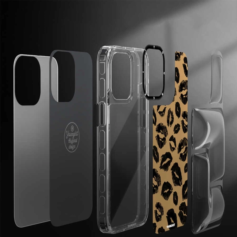 More TR Apple iPhone 12 Pro Max Kılıf YoungKit Leopard Article Serisi Kapak