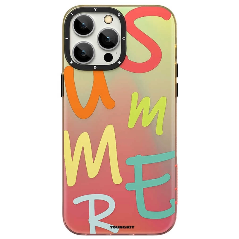 More TR Apple iPhone 12 Pro Max Kılıf YoungKit Summer Serisi Kapak