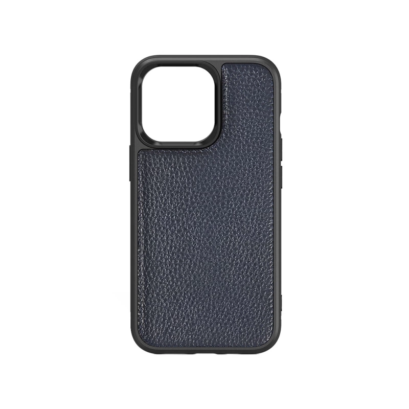 More TR Apple iPhone 13 Kılıf Wiwu Genuine Leather Plastic Calfskin Orjinal Deri Kapak