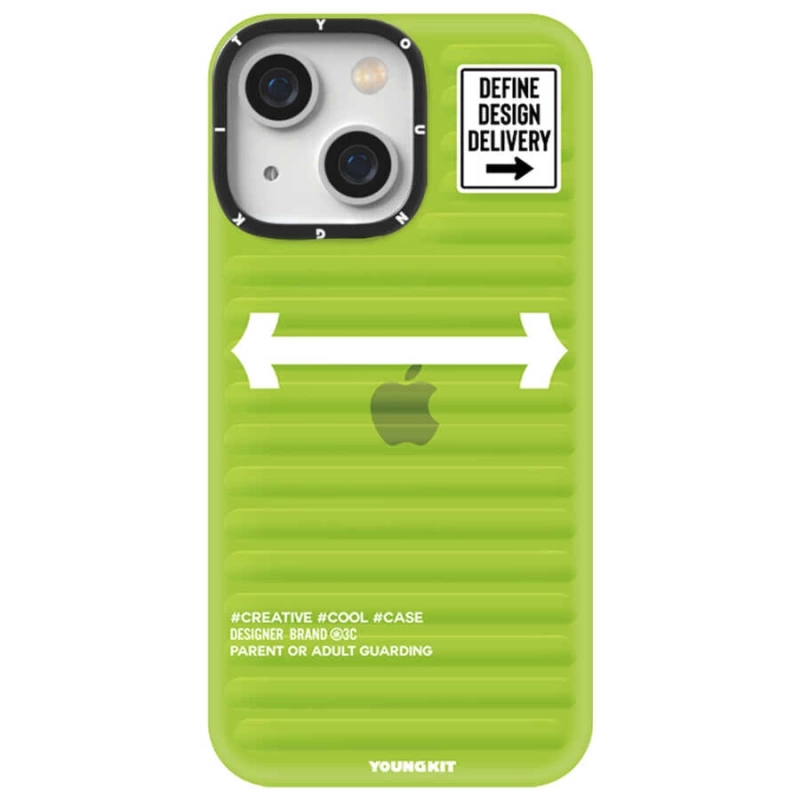 More TR Apple iPhone 13 Kılıf YoungKit Luggage FireFly Serisi Kapak