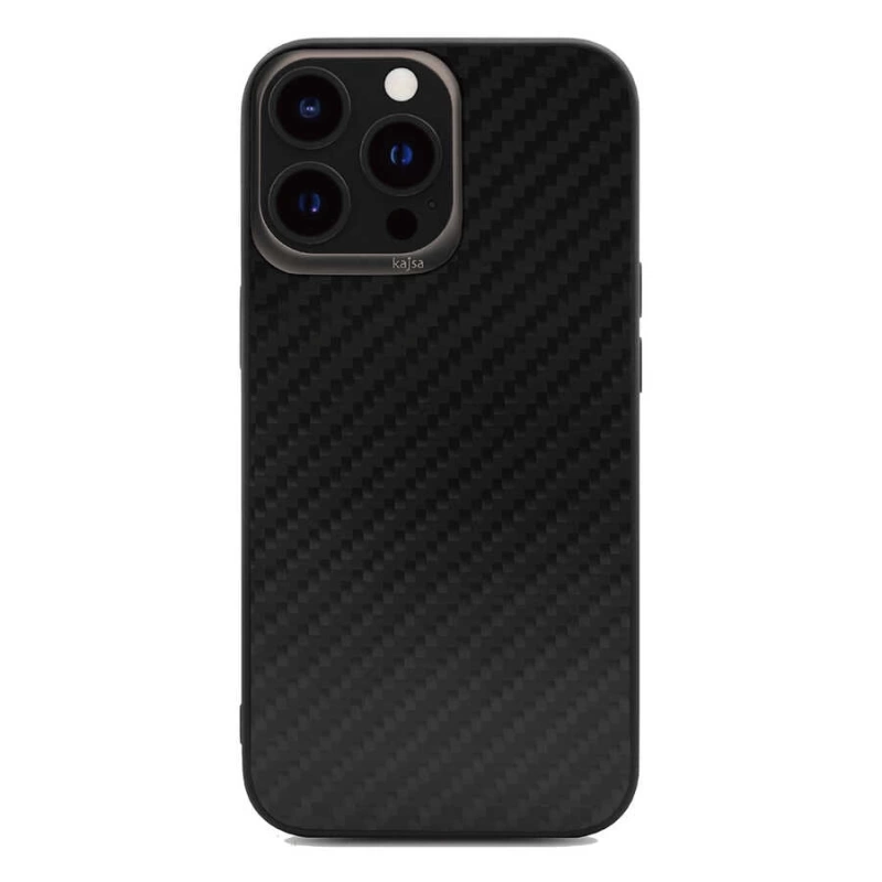 More TR Apple iPhone 13 Pro Kılıf Kajsa Carbon Fiber Collection Arka Kapak