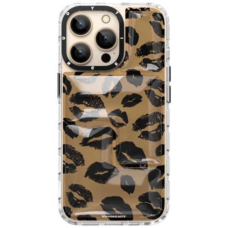 More TR Apple iPhone 13 Pro Max Kılıf YoungKit Leopard Article Serisi Kapak