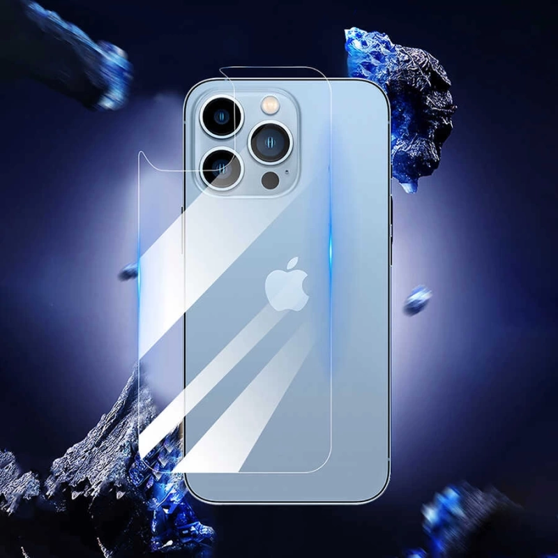 More TR Apple iPhone 13 Pro Zore Back Maxi Glass Temperli Cam Arka Koruyucu