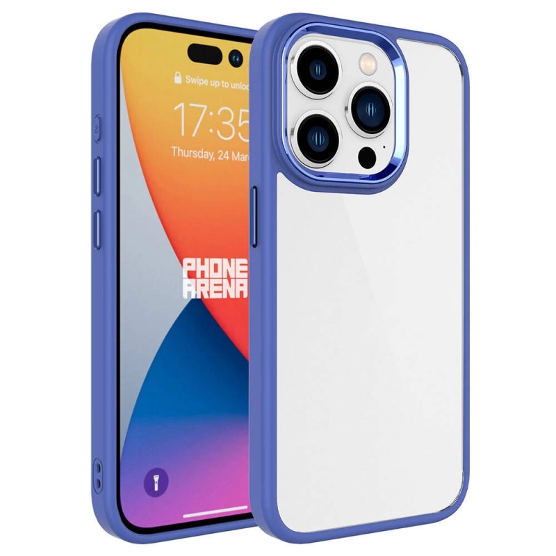 More TR Apple iPhone 15 Pro Kılıf Zore Krom Kapak