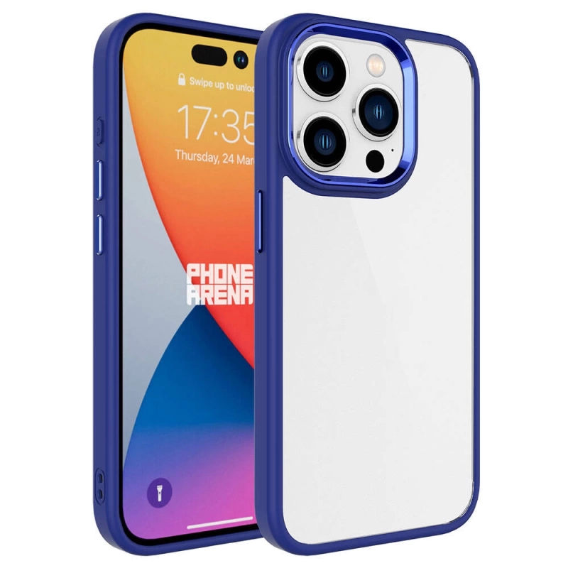 More TR Apple iPhone 15 Pro Kılıf Zore Krom Kapak