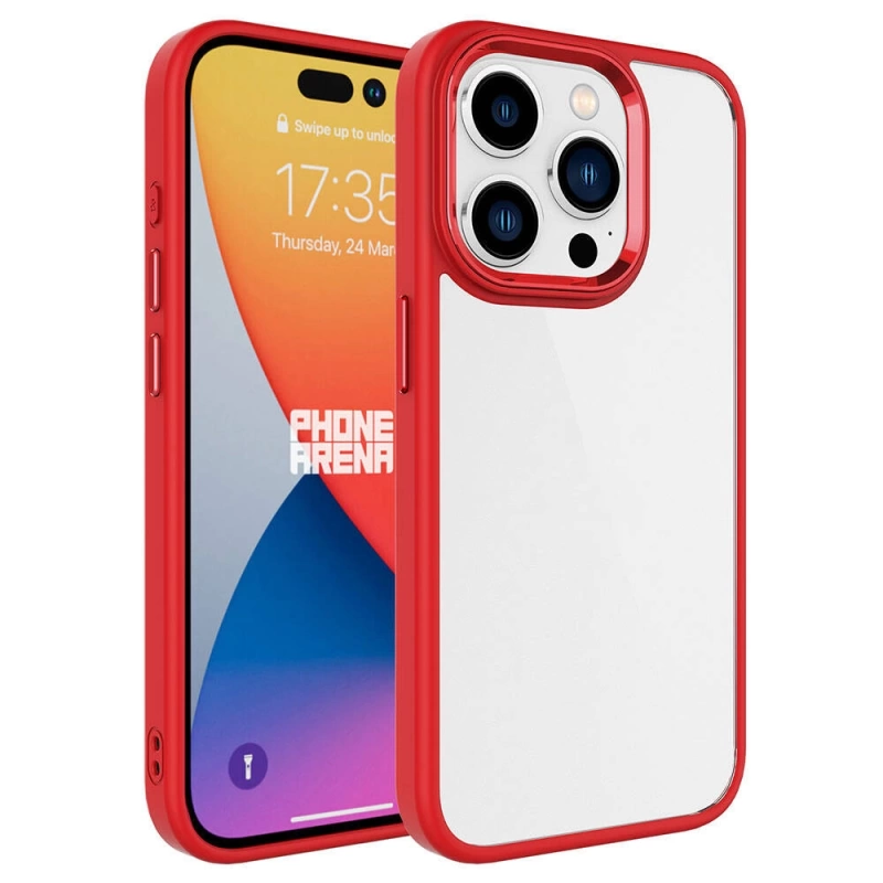 More TR Apple iPhone 15 Pro Kılıf Zore Krom Kapak