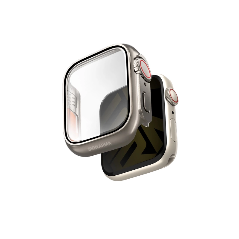 More TR Apple Watch 7 41mm SkinArma Gado Pro Dijital Taç Korumalı Kasa ve Ekran Koruyucu