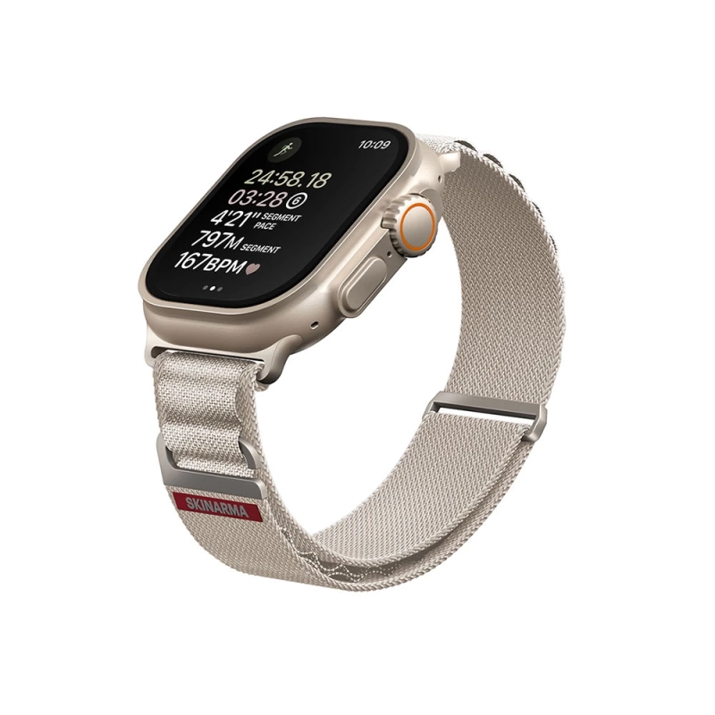 More TR Apple Watch 7 45mm SkinArma Kobu Hasır Kordon