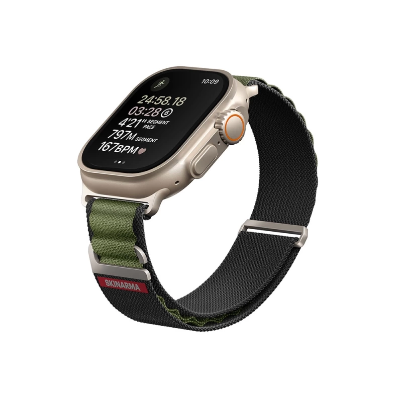 More TR Apple Watch 7 45mm SkinArma Kobu Hasır Kordon