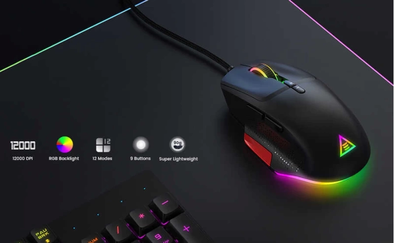 More TR Eksa EM600 Kablolu 12 Modlu RGB Işıklı Oyuncu Mouse 12000 DPI