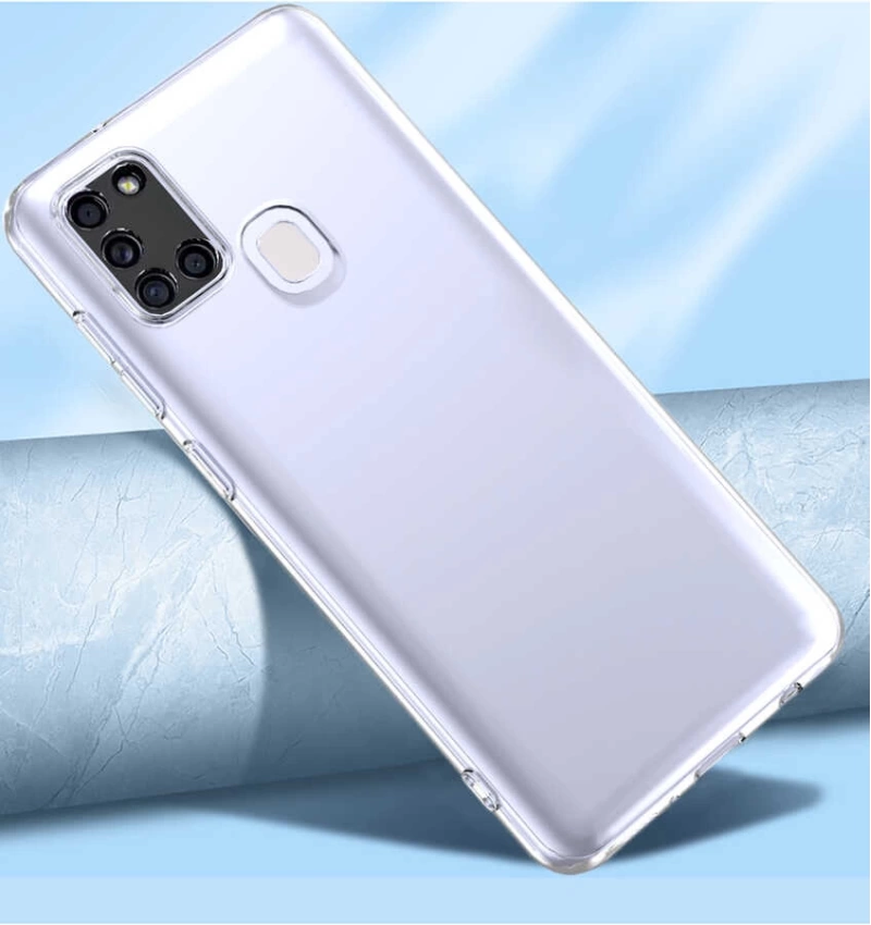 More TR Galaxy A21S Kılıf Zore Kamera Korumalı Süper Silikon Kapak