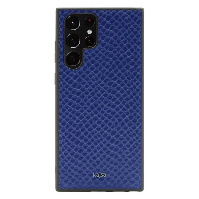 More TR Galaxy S22 Ultra Kılıf ​Kajsa Pearl Pattern Hakiki Deri Kapak