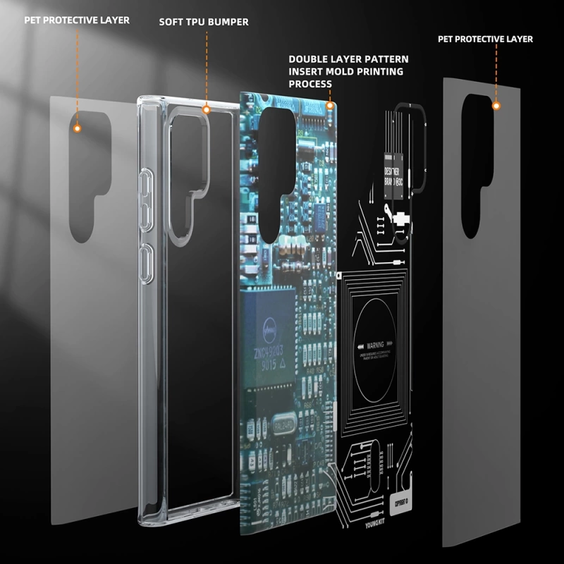 More TR Galaxy S22 Ultra Kılıf YoungKit Technology Serisi Kapak