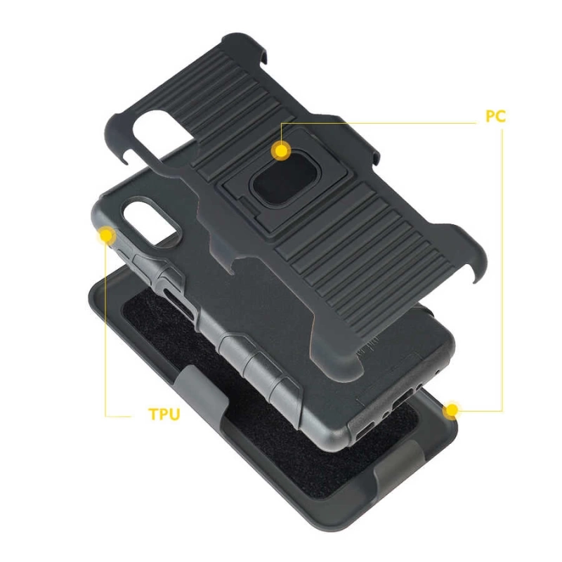 More TR Galaxy XCover Pro Kılıf Zore Double Clip Kapak