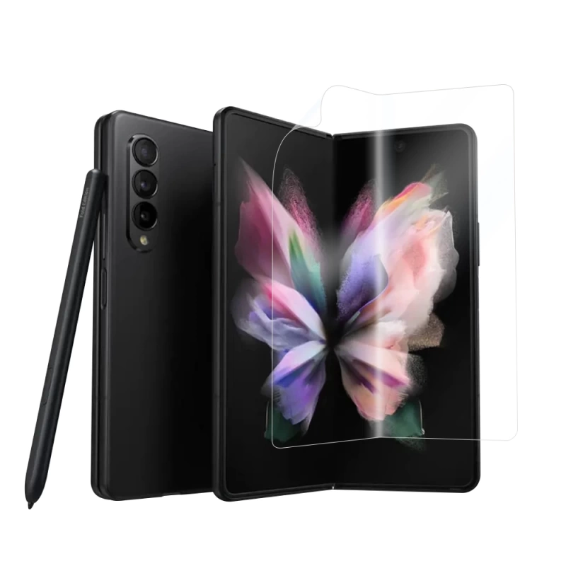 More TR Galaxy Z Fold 3 Zore Hizalama Aparatlı S-Fit Body Ekran Koruyucu