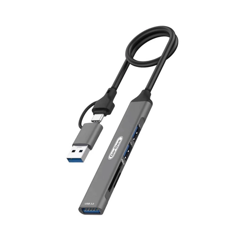 More TR Go Des GD-UC707 USB3.0 + USB2.0 + SD/TF Bağlantılı Type-C USB-A 5in2 Hub