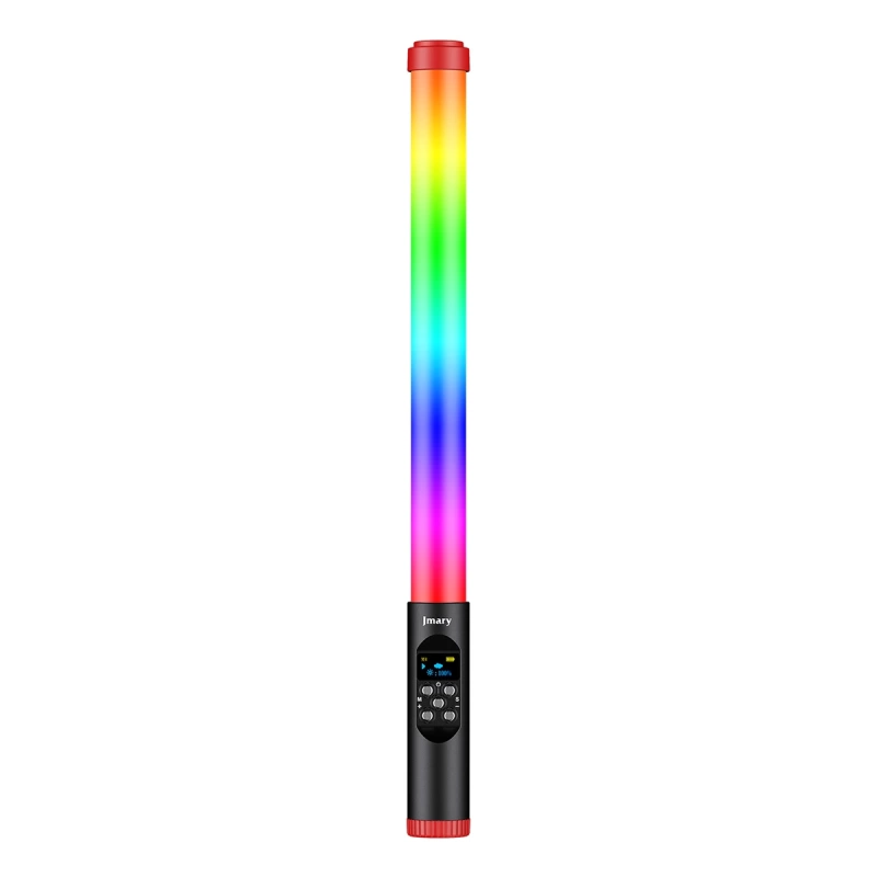 More TR Jmary FM-128RGB OLED Ekran Göstergeli RGB Led Işıklı Su Geçirmez Aydınlatma Çubuğu