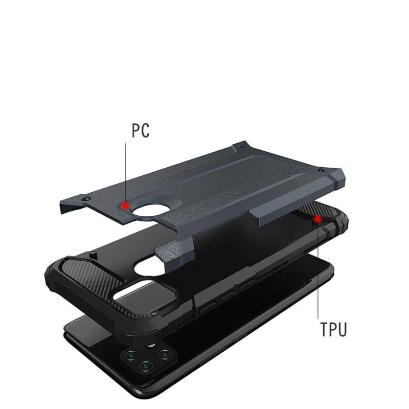 More TR Oppo A15 Kılıf Zore Crash Silikon Kapak