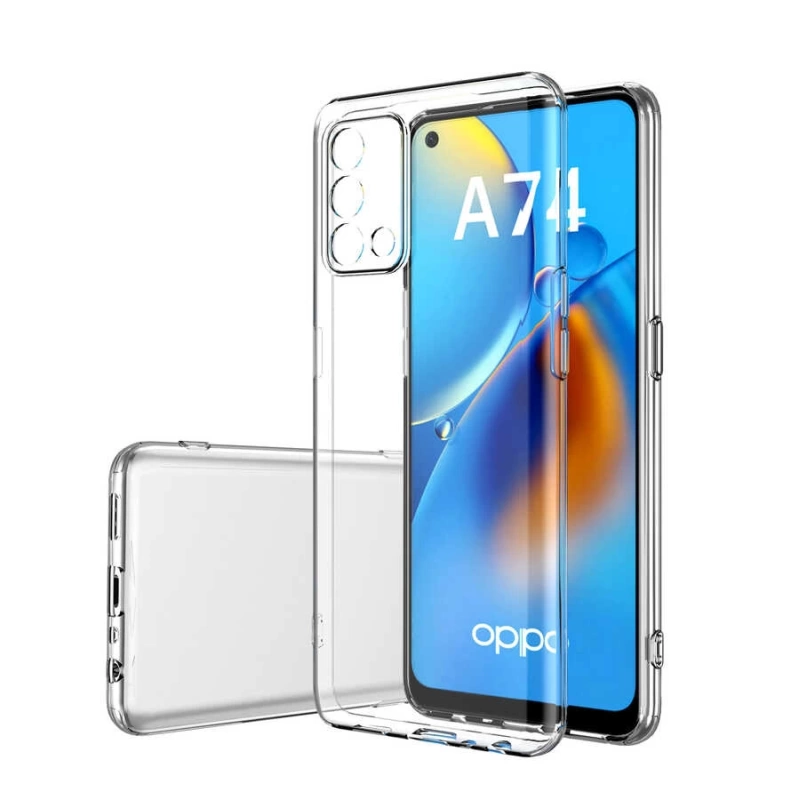 More TR Oppo A74 4G Kılıf Zore Kamera Korumalı Süper Silikon Kapak