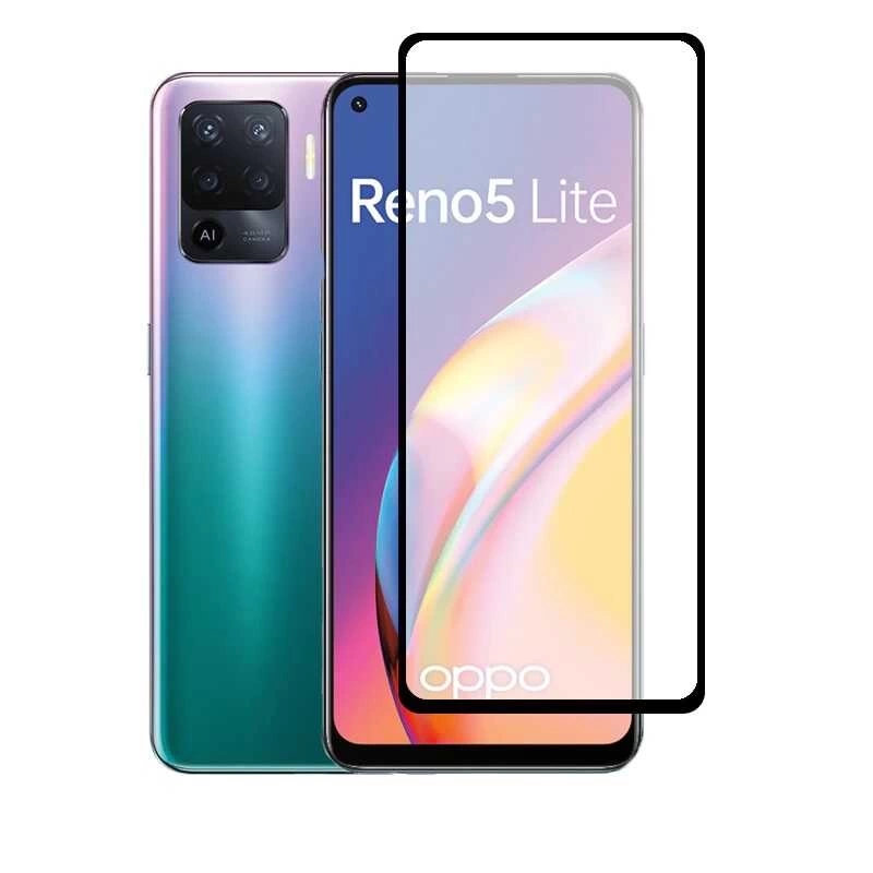 More TR Oppo Reno 5 Lite Zore Kenarları Kırılmaya Dayanıklı Cam Ekran Koruyucu