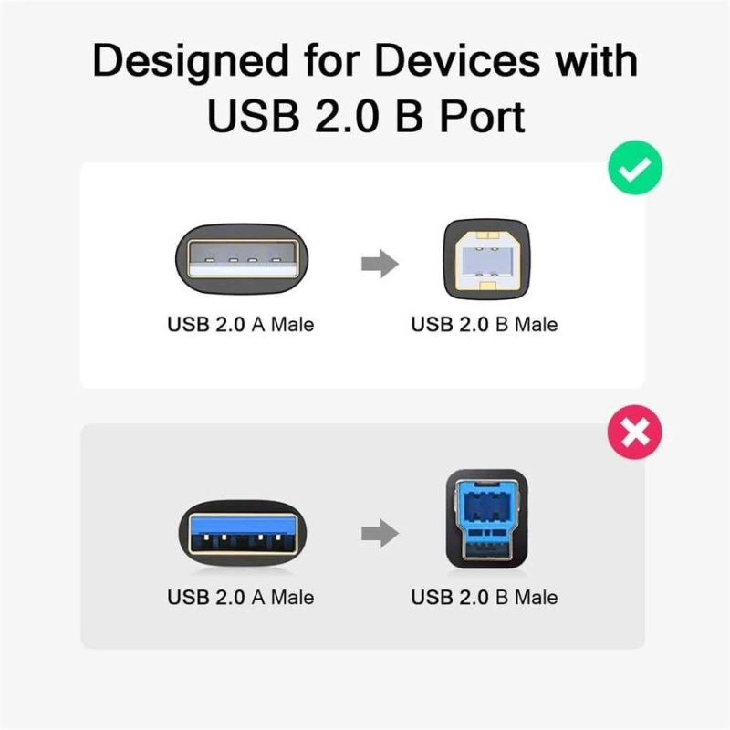 More TR Qgeem QG-CVQ23 Usb Type-A To Usb Type-B Kablo 4.57M