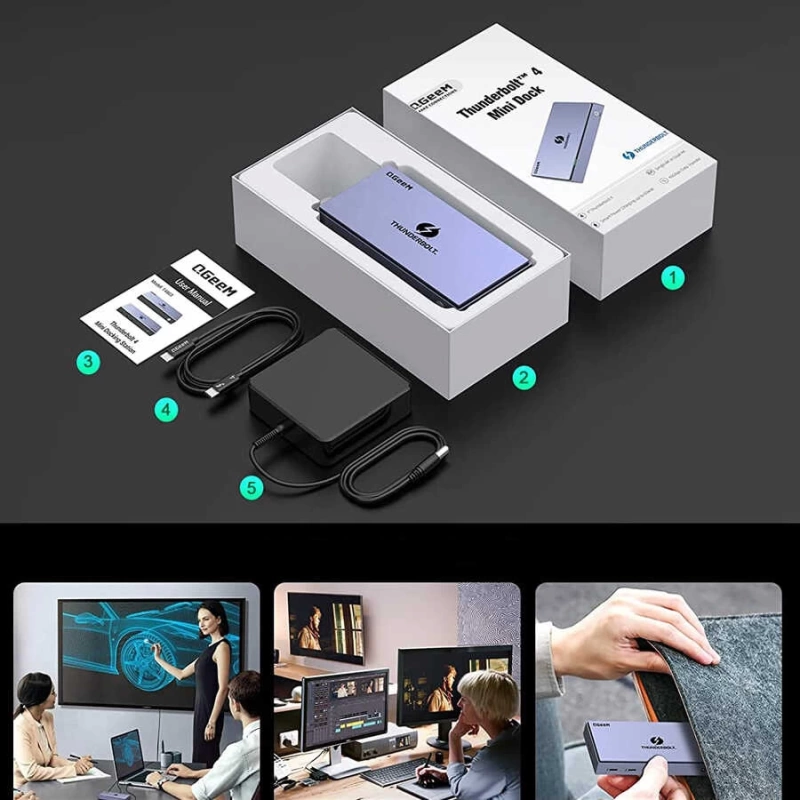 More TR Qgeem T4803 Thunderbolt 4 Mini Dock