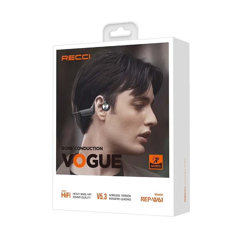 More TR Recci REP-W61 Vogue Serisi Hi-Fi HD Ses Kaliteli Kemik İletimi Kulak Üstü Bluetooth Kulaklık