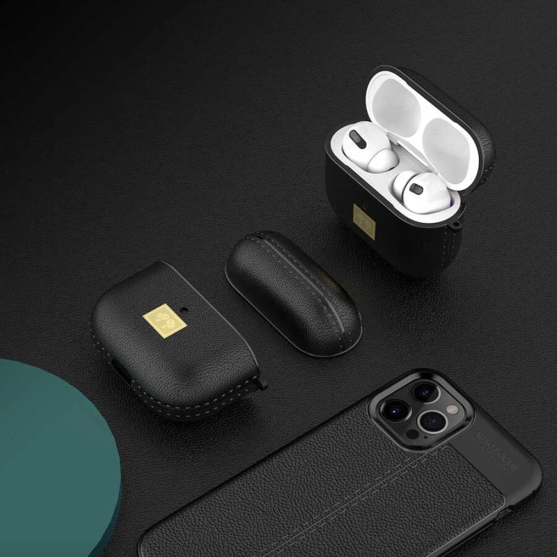 More TR Apple Airpods 3. Nesil Kılıf Deri Görünümlü Askı Aparatlı Wlons Kılıf