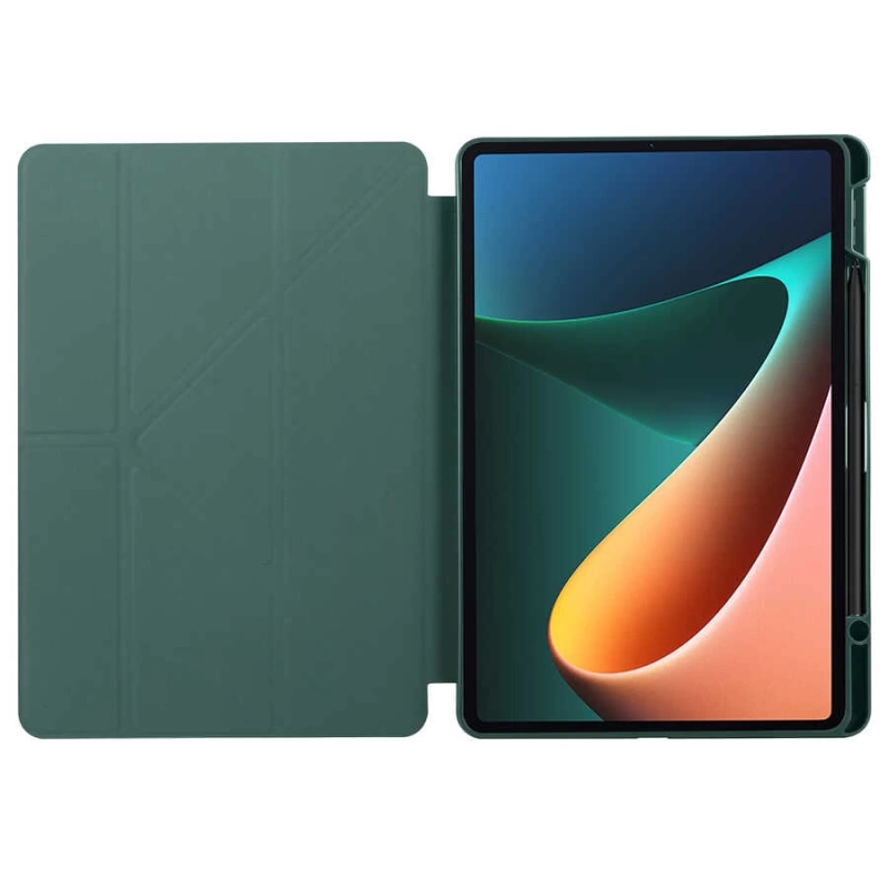 More TR Xiaomi Mi Pad 5 Kılıf Zore Tri Folding Kalem Bölmeli Standlı Kılıf