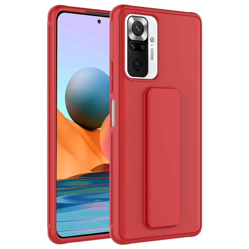 More TR Xiaomi Redmi Note 10 Pro Kılıf Zore Qstand Kapak