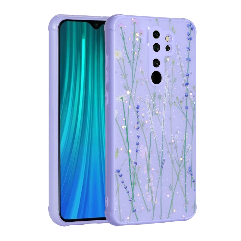 More TR Xiaomi Redmi Note 8 Pro Kılıf Simli Desenli Kamera Korumalı Parlak Zore Popy Kapak