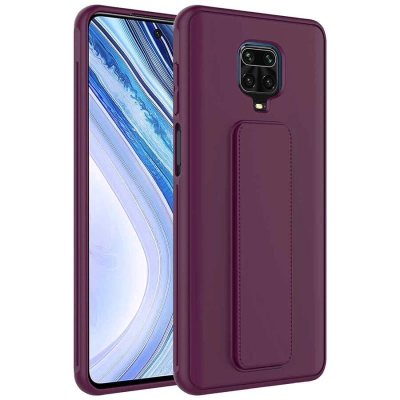 More TR Xiaomi Redmi Note 9 Pro Kılıf Zore Qstand Kapak