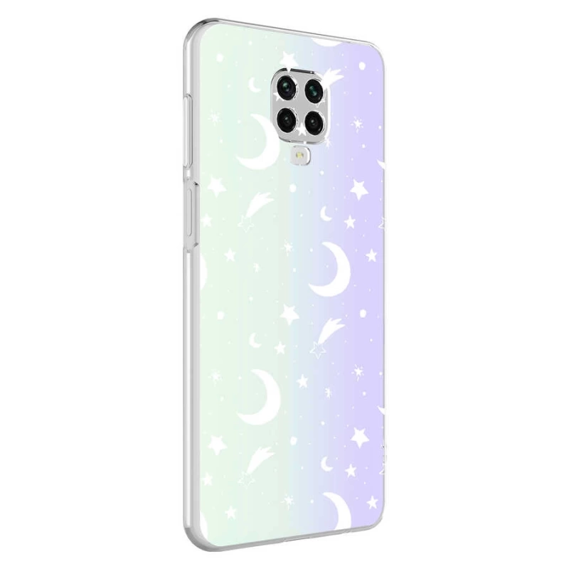 More TR Xiaomi Redmi Note 9S Kılıf Zore M-Blue Desenli Kapak