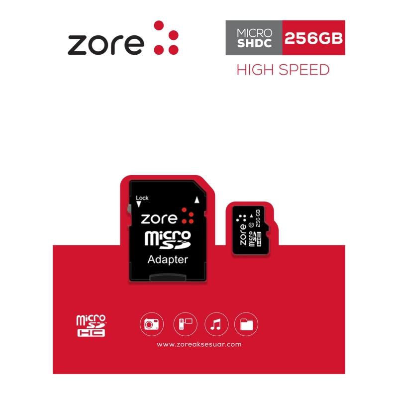 More TR Zore Micro SD Hafıza Kartı 256GB