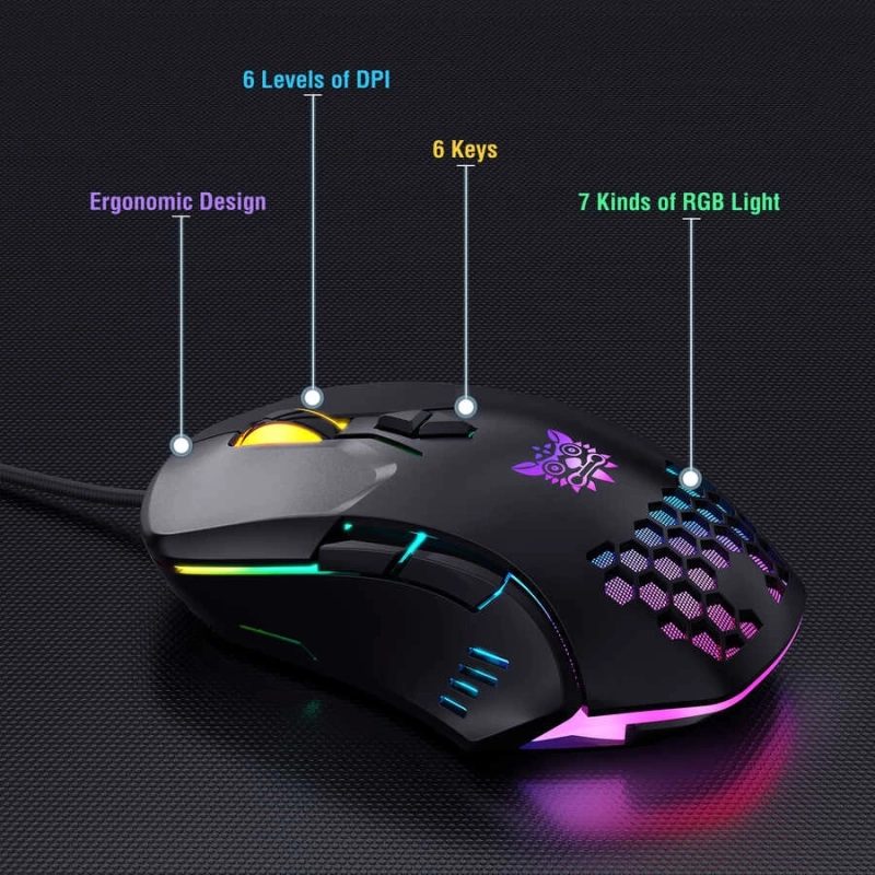 More TR Zore Onikuma G21 RGB Oyuncu Klavye Mouse Seti