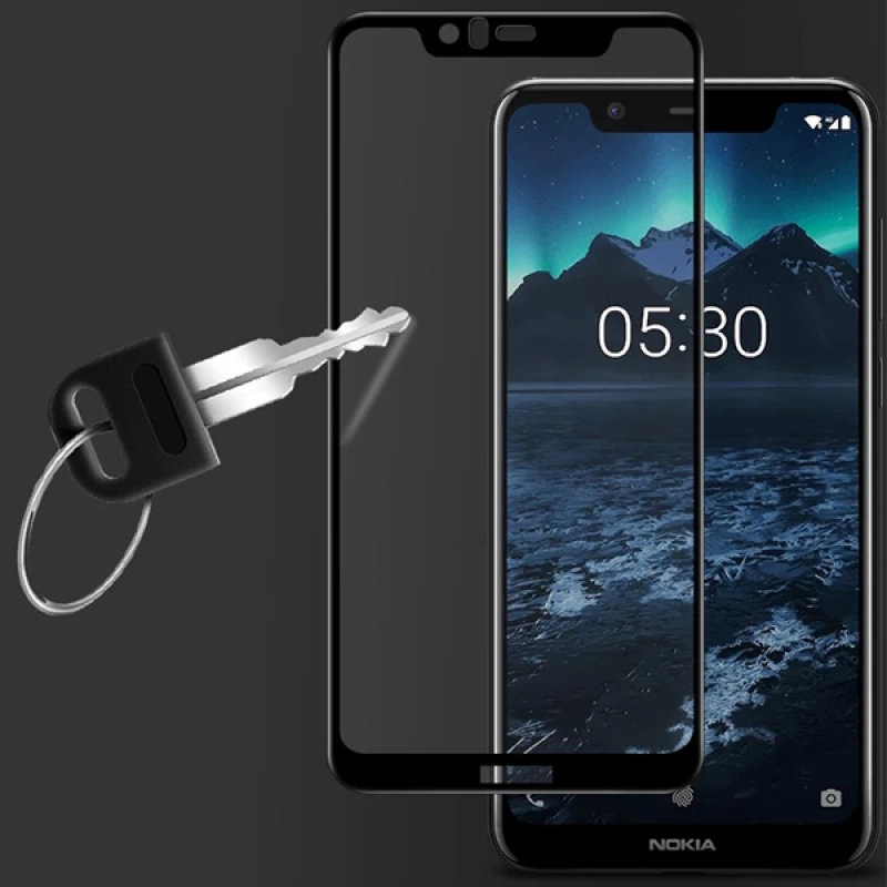 Nokia 5.1 Plus - X5 3D Full Kaplama Kırılmaz Cam Ekran Koruyucu