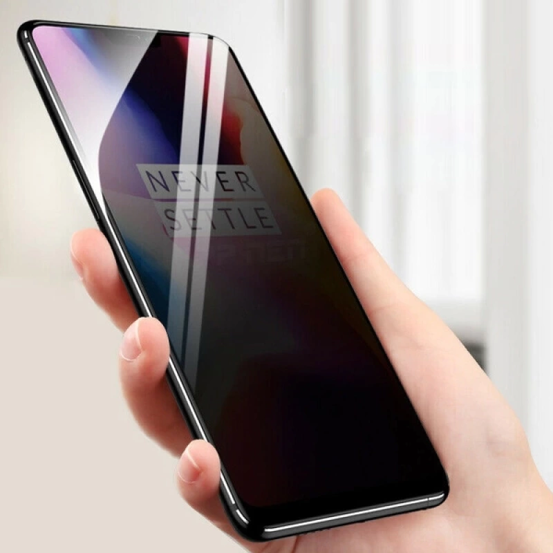 Oneplus 7 3D Full Privacy Gizlilik Tempered Cam Ekran Koruyucu